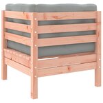 vidaXL Salon de jardin 7 Pièces et coussins bois massif sapin de douglas