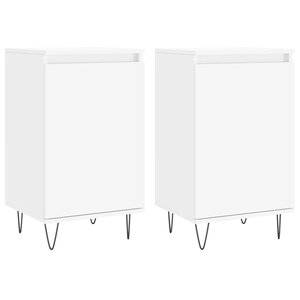 vidaXL Buffets 2 Pièces blanc 40x35x70 cm bois d’ingénierie