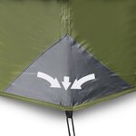 vidaXL Tente familiale 10 personnes vert libération rapide imperméable