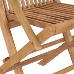 vidaXL Ensemble de salle à manger de jardin en bois massif