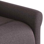 vidaXL Fauteuil inclinable Marron foncé Tissu