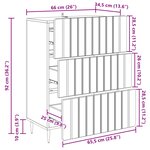 vidaXL Armoire à tiroirs 66 x 34 5 x 92 cm Bois d'ingénierie