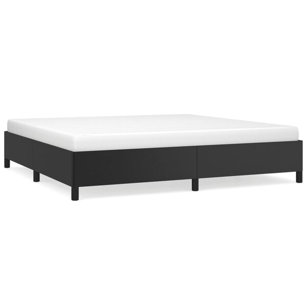 vidaXL Cadre de lit sans matelas noir 200x200 cm similicuir