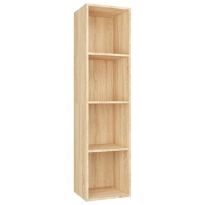 vidaXL Bibliothèque/Meuble TV Chêne sonoma 36x30x143cm Bois ingénierie