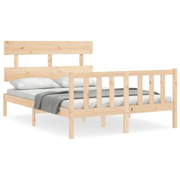 vidaXL Cadre de lit sans matelas 140x200 cm bois massif de pin