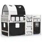 vidaXL Lit mezzanine enfants avec tunnel sans matelas 80x200 cm