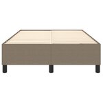 vidaXL Cadre de lit taupe 120x200 cm tissu