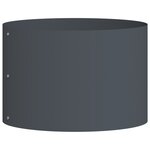 vidaXL Pots en métal anthracite Anthracite Métal Moyen