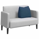 vidaXL Coussin de Dos Bleu 60 x 20 x 50 cm tissu