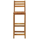 vidaXL Tabourets de bar lot de 4 bois d'acacia solide