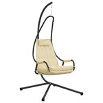 vidaXL Chaise suspendue Beige 94 x 107 x 196.5 cm Acier