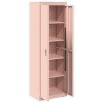 vidaXL Armoire de rangement 2 Pièces Rose 60 x 40 x 180 cm Acier