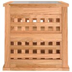 vidaXL Tables de chevet 2 Pièces 34x34x34 cm Bois massif de noyer