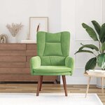 vidaXL fauteuil Vert clair 63 x 67 x 94 cm Velours