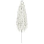 vidaXL Parasol de jardin avec mât en acier blanc 300x200x250 cm