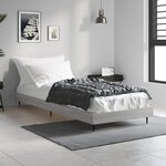 vidaXL Cadre de lit sans matelas sonoma gris 75x190 cm