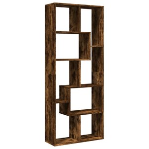 vidaXL Étagère séparatrice de pièce chêne fumé 67x25x161 5 cm