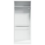 vidaXL Garde-robe blanc 80x50x200 cm bois d'ingénierie