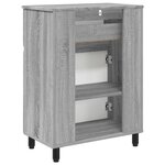 vidaXL Unité de vanité de salle de bain Sonoma gris 60 x 35 x 80 cm