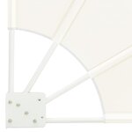 vidaXL Écran de confidentialité pour balcon Crème 160 x 160 cm tissu