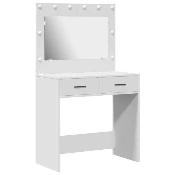 vidaXL Coiffeuse Blanc 78.5 x 41 x 135 cm Bois d'ingénierie
