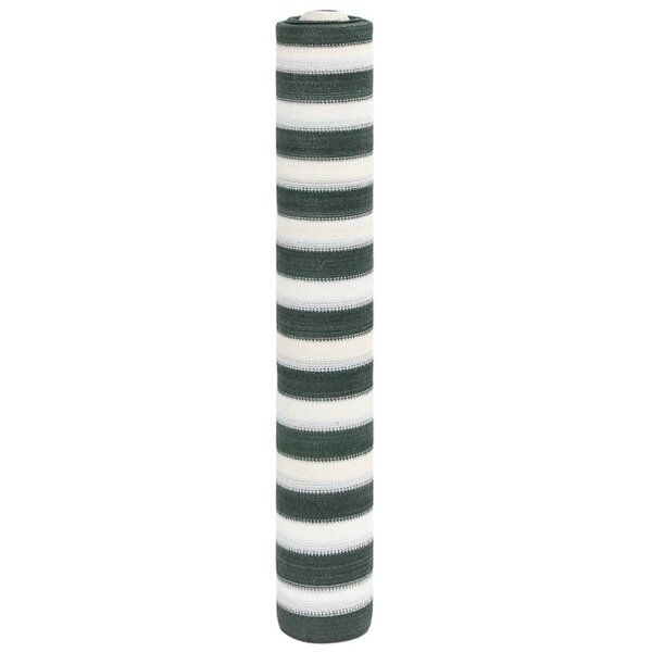 vidaXL Filet brise-vue vert et blanc 1 8x10 m PEHD 195 g/m²