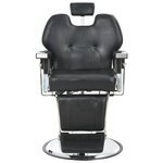 vidaXL Chaise de barbier Noir 72x68x98 cm Similicuir