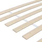 vidaXL Lattes de rechange pour sommier avec 34 lattes  2 pièces  80 x 200 cm