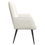 vidaXL Sofa 2 places Crème 115 x 61 x 87 cm Velours (V)
