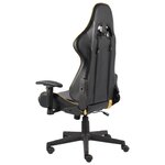 vidaXL Chaise de jeu pivotante Doré PVC
