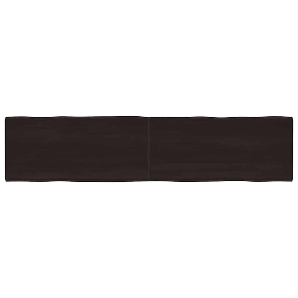 vidaXL Dessus de table bois massif traité bordure assortie