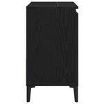 vidaXL Cabinet de salle de bain avec tiroir Chêne noir 65 x 33 x 60 cm