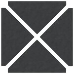 vidaXL Plaques de poids de parasol 4 Pièces triangulaire granit noir 14kg