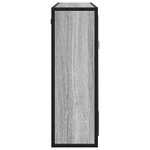 vidaXL Armoire à miroir de salle de bain sonoma gris bois d’ingénierie