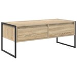 vidaXL Table basse Sonoma 100 x 46 x 40 cm Bois d'ingénierie