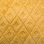 Coussin Flan 3D Losange - Ocre - 40 x 40 cm