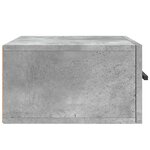 vidaXL Tables de chevet murales 2 Pièces gris béton 35x35x20 cm