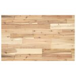vidaXL Étagère de vasque murale acier et bois massif d'acacia