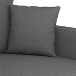 vidaXL Ensemble de canapés 2 Pièces avec coussins Gris foncé Tissu