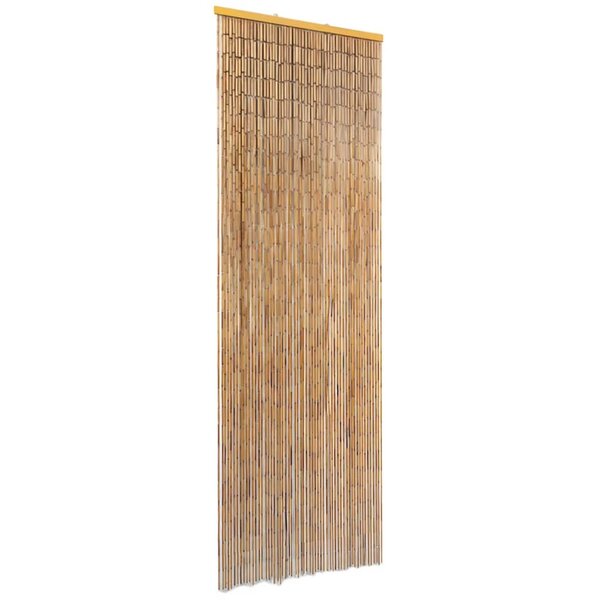 vidaXL Rideau de porte contre insectes Bambou 56 x 185 cm