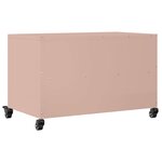 vidaXL Meuble TV rose 68x39x43 5 cm acier