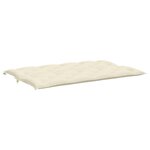 vidaXL Coussin de banc de jardin blanc crème tissu oxford