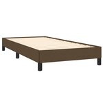 vidaXL Cadre de lit sans matelas marron foncé 80x200 cm tissu