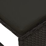 vidaXL Ensemble de Canapé d'Extérieur - Noir Rotin  Bois Moyen Durable