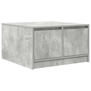 vidaXL Table basse avec tiroirs gris béton 70 5x70x40 cm