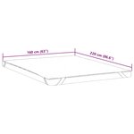 vidaXL Protège-matelas blanc 160x220 cm imperméable