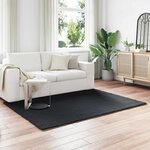 vidaXL Tapis en Fourrure Synthétique de Lapin Olite Noir 160 x 230 cm