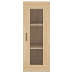 vidaXL Buffet haut Chêne sonoma 34 5x34x180 cm Bois d'ingénierie