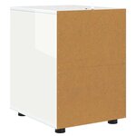 vidaXL Armoire de rangement Blanc brillant 40 x 48 x 57 cm