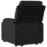 vidaXL Fauteuil inclinable de massage électrique noir similicuir